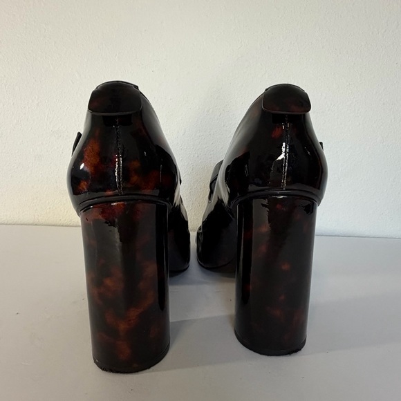 Tory Burch Amble Tortoise Patent Crisscross Pumps Size 9 - Picture 9 of 12